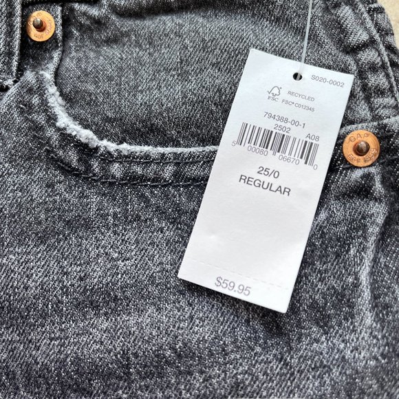 NWT Gap Cheeky Sky High Short Dark Grey Size 25 - Picture 7 of 11